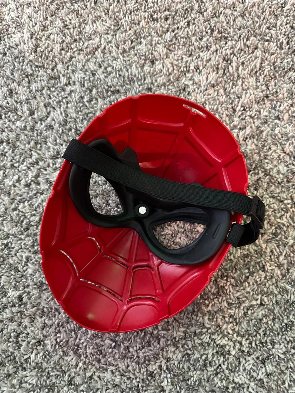 Kids Red Superhero Mask - Spider Style